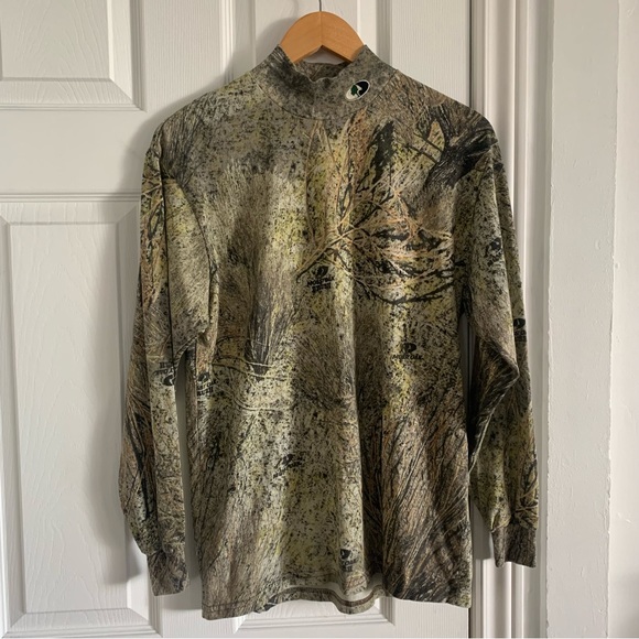 Mossy Oak Tops - Mossy Oak Camouflage Mock Neck Shirt